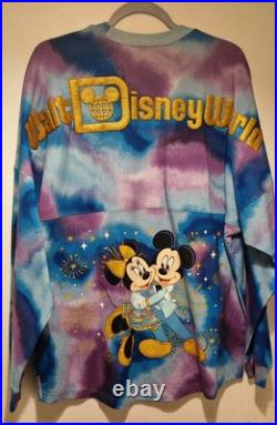 Walt Disney World 50th Anniversary Mickey & Minnie Tie Dye Spirit Jersey Size M Walt Disney World 50th Anniversary Mickey & Minnie Tie Dye Spirit Jersey Size M