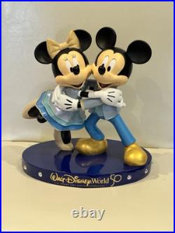 Walt Disney World 50th Anniversary Mickey and Minnie Mouse Ornament Figure BNIB