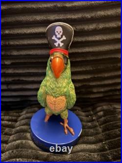 Walt Disney World 50th Anniversary Musical Parrot Pirate Figurine Slight Damage