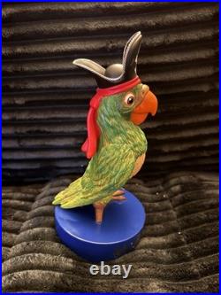 Walt Disney World 50th Anniversary Musical Parrot Pirate Figurine Slight Damage