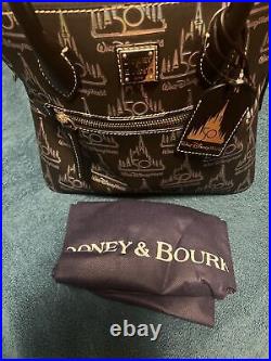 Walt Disney World 50th Anniversary Nugget Leather Dooney & Bourke Domed Satchel