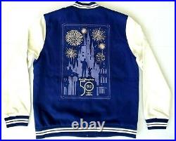 Walt Disney World 50th Anniversary Oct 1st Limited Varsity Jacket Adult Large
