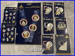 Walt Disney World 50th Anniversary Pin Traders collection Lot Brand New Unopened