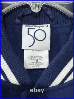 Walt Disney World 50th Anniversary Varsity Jacket Oct 1, 2021 Never Worn Size Lg