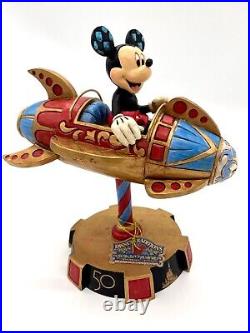 Walt Disney World 50th Jim Shore Mickey Mouse on Astro Orbiter Figurine