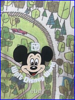 Walt Disney World 50th Retro Map Size XL Spirit Jersey Vault Collection