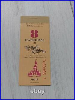 Walt Disney World AUTHENTIC Adult Ticket Book