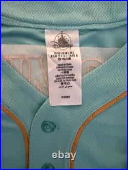 Walt Disney World Aladdin Princess Jasmine Baseball Jersey Adult Sz L NWT
