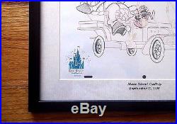 Walt Disney World Art Commemorating Mr. Toad's Final Ride 9/7/98