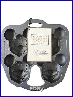 Walt Disney World At Home Mickey Mouse Heads Cast Iron Muffin Pan 17210