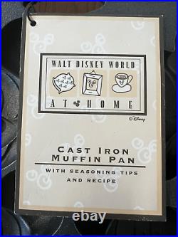Walt Disney World At Home Mickey Mouse Heads Cast Iron Muffin Pan 17210