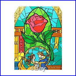 Walt Disney World Beauty and the Beast Stained Glass Glass Bell