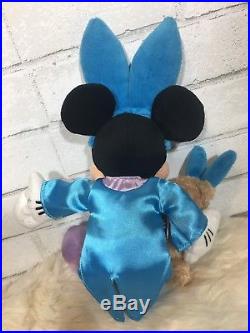 Walt Disney World Blue Duffy Bear Bunny Easter Rabbit 2003 Duffy Mickey Mouse