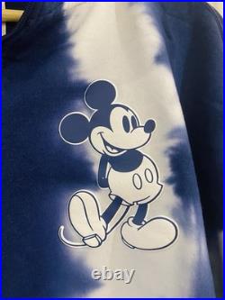 Walt Disney World Blue & White Tie Dye Half Zip Top Jumper Size 2XL BNWT