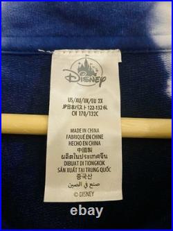 Walt Disney World Blue & White Tie Dye Half Zip Top Jumper Size 2XL BNWT