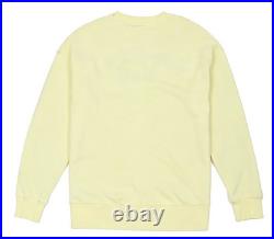 Walt Disney World Butter Yellow Patchwork Logo Oversized Sweatshirt Size M