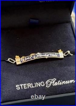 Walt Disney World CRISLU Marquee Bracelet NWT