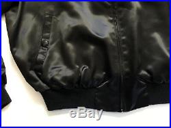 Walt Disney World Captain EO Michael Jackson VTG 1980's Black Satin Jacket XL