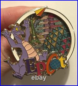 Walt Disney World Cast Member Authentic Exclusive Epcot Figment Rare Pin
