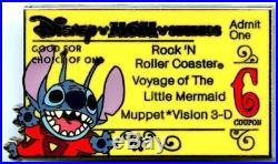 Walt Disney World Cast Member Cast Pin Party Stitch C Ticket Pin