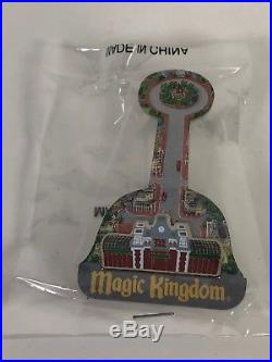 Walt Disney World Cast Member Exclusive Cast Atlas Pin Set Magic Kingdom Map