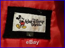 Walt Disney World Cast Member Millennium Jacket 2000 Lg Suede Black Gray Rare