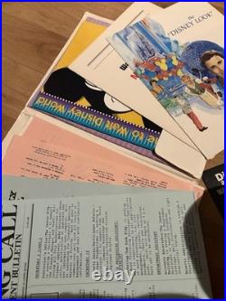 Walt Disney World Cast Member Papers & Guides Ephemera Lot 1986-1992