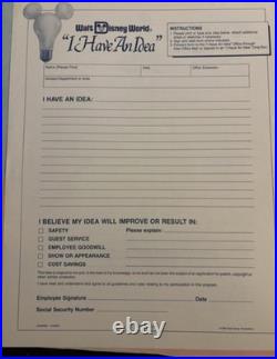Walt Disney World Cast Member Papers & Guides Ephemera Lot 1986-1992 Walt Disney World Cast Member Papers & Guides Ephemera Lot 1986-1992