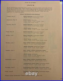 Walt Disney World Cast Member Papers & Guides Ephemera Lot 1986-1992