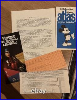 Walt Disney World Cast Member Papers & Guides Ephemera Lot 1986-1992