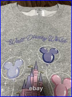 Walt Disney World Castle Balloon Graphic Logo Crewneck Pullover Sweatshirt XL