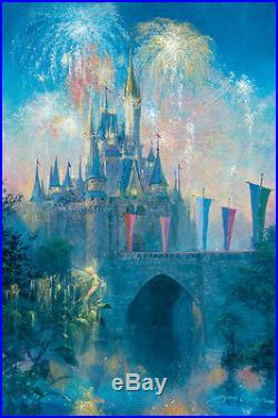 Walt Disney World Castle James Coleman Disney NEW Canvas LE 195 Signed Giclee