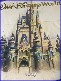 Walt Disney World Castle Spirit Jersey 50th Anniversary Small New Glitter