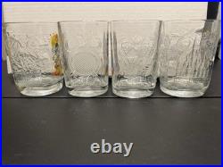 Walt Disney World Celebration Glasses McDonalds 2000 Mickey Mouse Set of 4