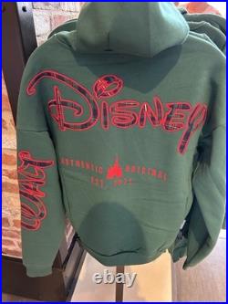 Walt Disney World Christmas 2025 Zip-Up Hoodie Sweatshirt MEDIUM New