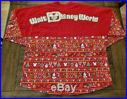 Walt Disney World Christmas Holiday Snacks Spirit Jersey Food Red XXL Plus Big