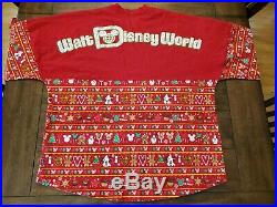 Walt Disney World Christmas Holiday Snacks Spirit Jersey Food Red XXL Plus Big