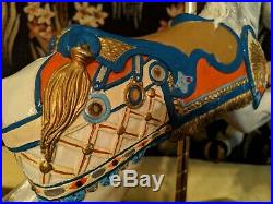 Walt Disney World Cinderella Golden Carousel Horse Rare Hand Painted 1990