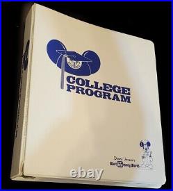 Walt Disney World College Program Binder Spring 93 with Course &Training Material
