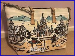 Walt Disney World D23 Dooney And Bourke Shopper Tote Bag Magic Kingdom Mickey