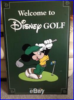 Walt Disney World DISNEY GOLF Arnold Palmer Management sign prop display
