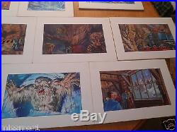 Walt Disney World Dinosaur Ride preliminary painted storyboards lot of 26 RARE