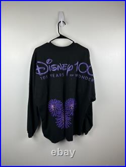 Walt Disney World Disney 100 Platinum Celebration Finale Spirit Jersey Black XXL