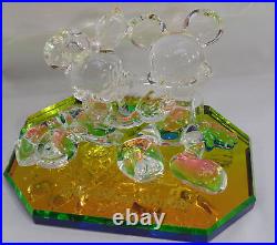 Walt Disney World Disney Mickey Minnie Mouse Arribas Crystal Glass Figurine
