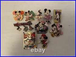 Walt Disney World & Disney Minnie Mouse Pin Bundle x10 Open Edition
