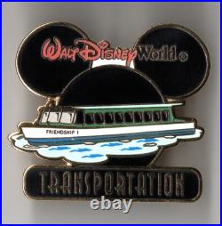 Walt Disney World Disney Transportation Series Pins, Complete Set of 8, LE 5000 Walt Disney World Disney Transportation Series Pins, Complete Set of 8, LE 5000