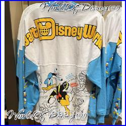 Walt Disney World Donald Duck 90th Anniversary Spirit Jersey Size L NWT