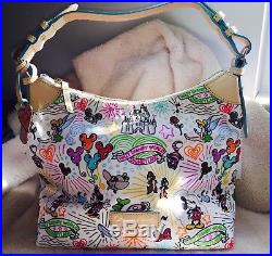 Walt Disney World Dooney And Bouke Nylon Champ Sac Shoulder Bag Disney Sketch