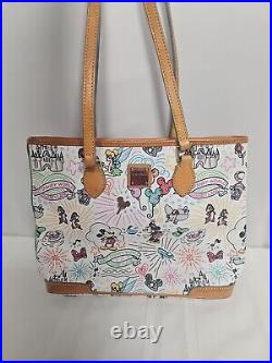 Walt Disney World Dooney & Bourke Sketch Medium Tote Bag Purse Disney Parks