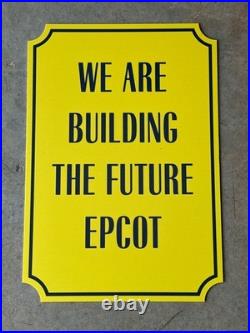 Walt Disney World EPCOT Construction Sign Prop